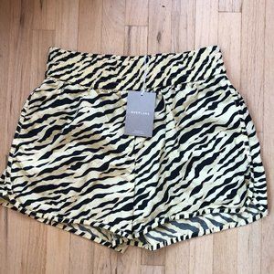 Everlane Poplin Boxer Short - Pale Yellow Tiger Stripe